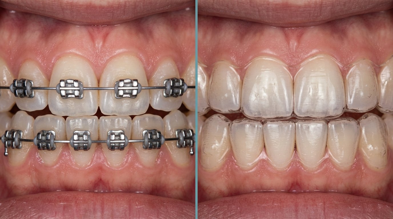 Clear Aligners vs Metal Braces Comparison