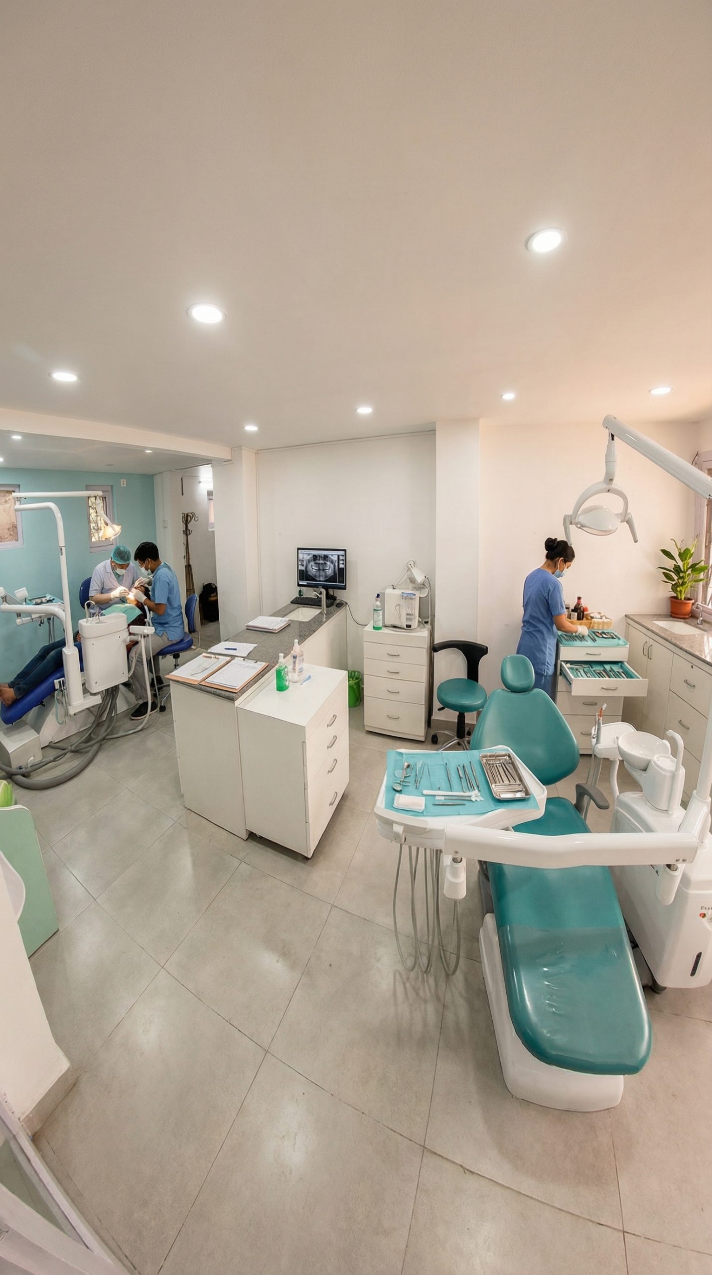Comfortable dental treatment room