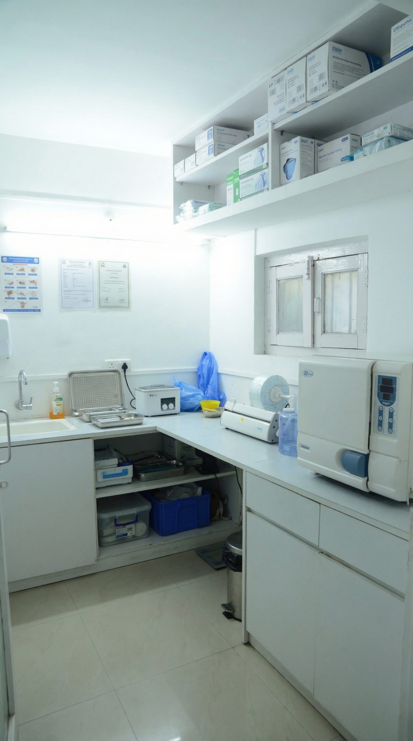Hospital-grade sterilization facility